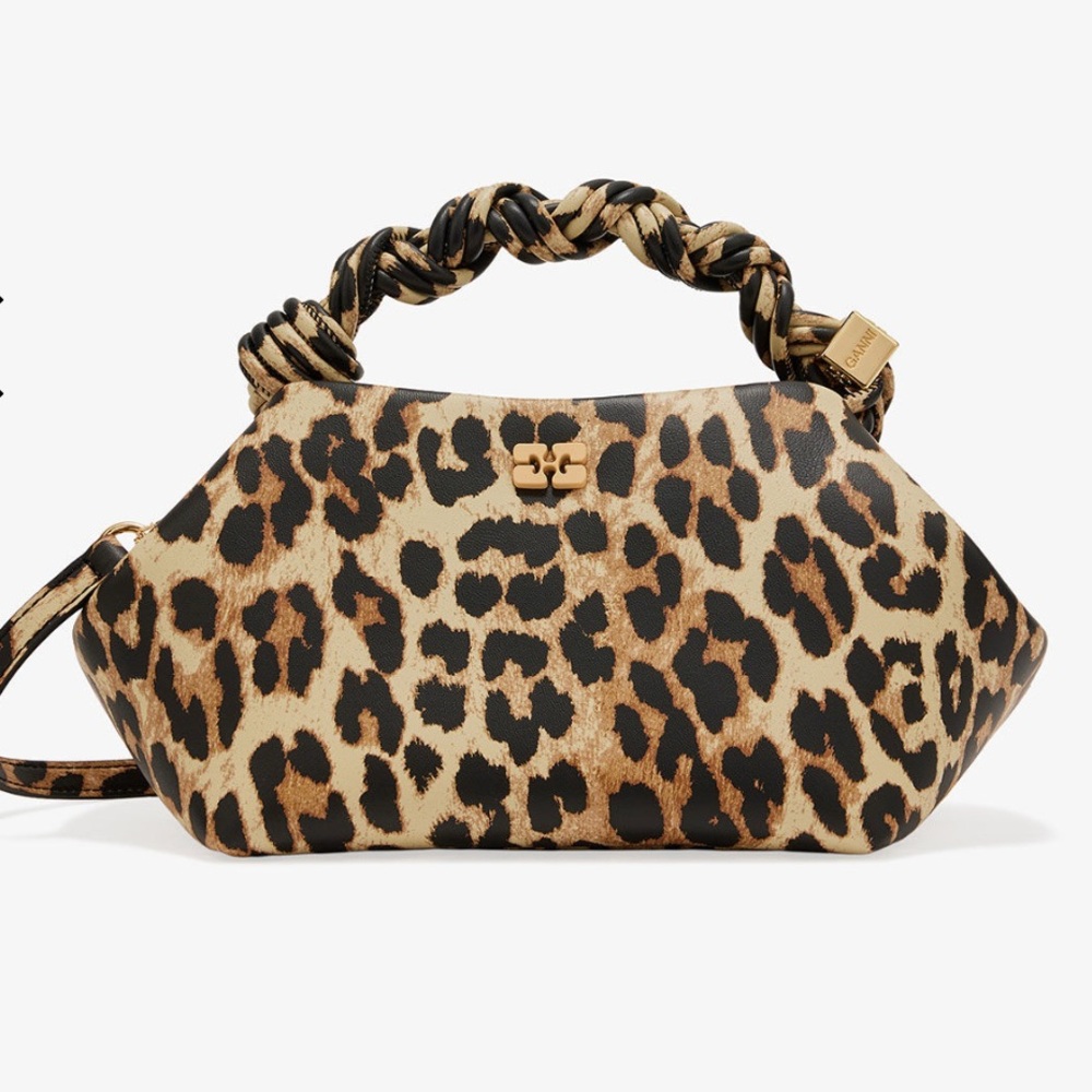 GANNI NWT Leopard Small Bou Bag